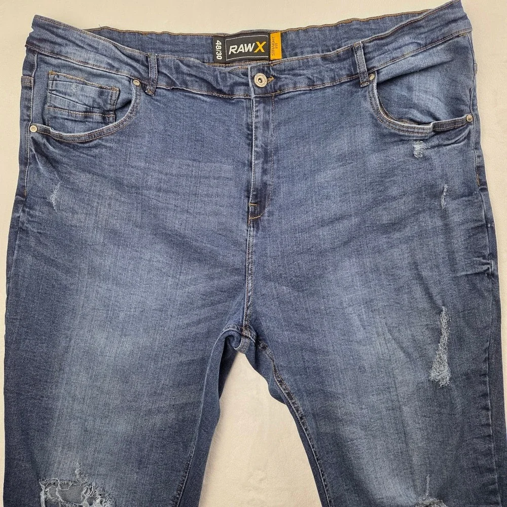 Raw X Jeans Mens 48 Blue Straight Fit Denim Classic Casual Excellent